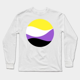 Nonbinary Waves Circle Long Sleeve T-Shirt